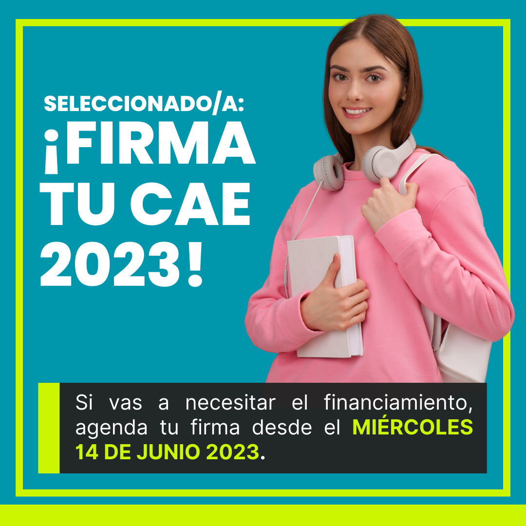 FIRMA CAE 2023 Sistema Universitario de Becas Estudiantiles